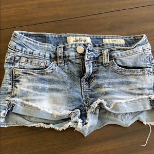 Denim shorts